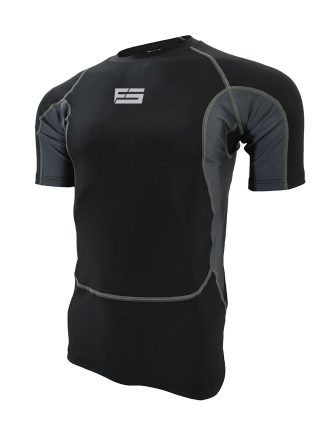 Fonce Sports Men Compression Half Sleeve Shirt, Top, Rash Guard, Baselayer, T-shirt