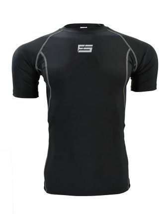 Fonce Sports Men Compression Half Sleeve Shirt, Top, Rash Guard, Baselayer, T-shirt