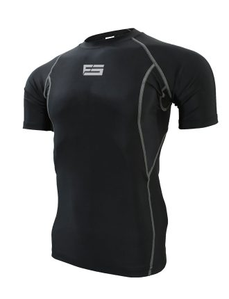 Fonce Sports Men Compression Half Sleeve Shirt, Top, Rash Guard, Baselayer, T-shirt